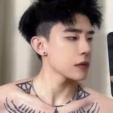 色菲尔 八芒星 街头嘻哈时尚百搭精致轻奢高级感 合金 耳钉 男女同款情侣款