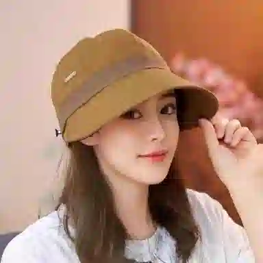 钓鱼熊 遮阳帽防晒防紫外线夏速干防水大帽檐太阳帽 棉 鸭舌帽 男女同款情侣款