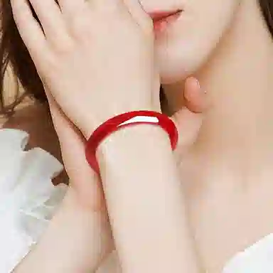 【吉祥平安】 金嘉福 鸿运当头 红红火火新中式高级感温柔好运 气质大方优雅高级感 本命年好运玉镯 玛瑙 手镯 女款