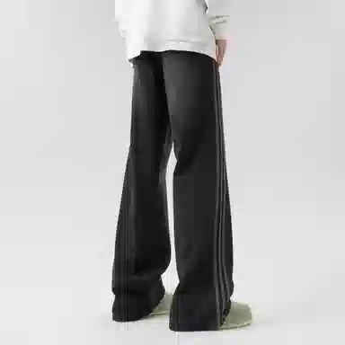 王者荣耀 标语款 美式复古设计做旧水洗直筒字母基础款高街休闲显瘦垂感长裤牛仔裤 男女同款