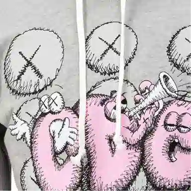 CDG x KAWS Logo Print Sweatshirt