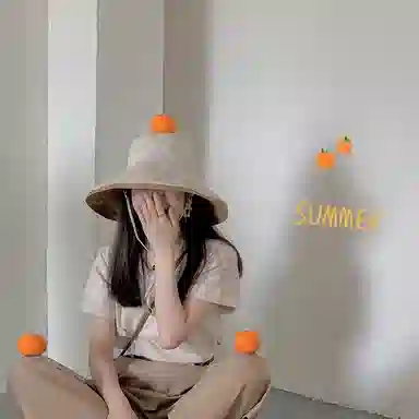 优幽兰 时尚潮流高级感大檐显脸小户外百搭小众设计感拼色透气遮阳防紫外线骑行太阳帽双面可戴 棉 防晒帽 女款