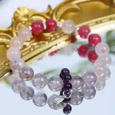 千玺世家 九紫离火运 做个富婆 好运正缘桃花学业上岸前程似锦紫气东来疗愈 紫水晶 手串 女款