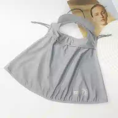 上海故事 立体帽檐护颈遮阳脸基尼 夏季防紫外线冰丝遮全脸护颈开车口罩 聚酯纤维 氨纶 防晒面罩 女款