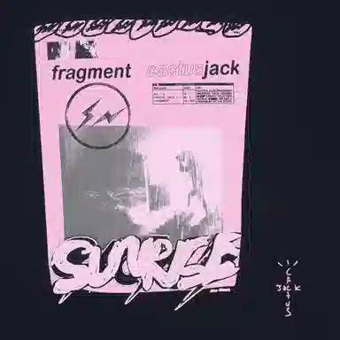Travis Scott x Fragment Design Cactus Jack T-Shirt Black