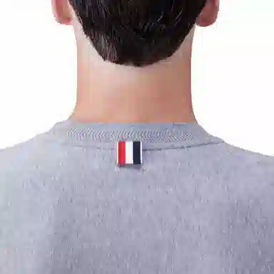 THOM BROWNE Rwb Stripe Cotton T-Shirt T