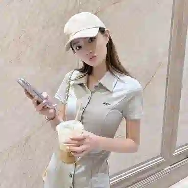 优幽兰 复古休闲运动风韩版字母刺绣户外防紫外线校园风穿搭 棉 聚酯纤维 鸭舌帽 女款