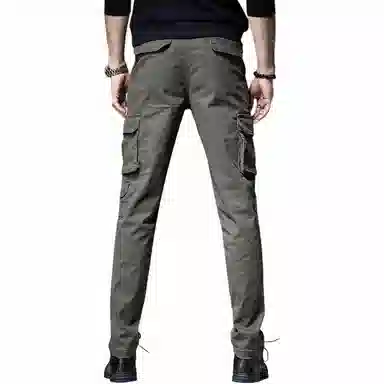 贵色 时尚都市纯色微弹中腰休闲裤 男款