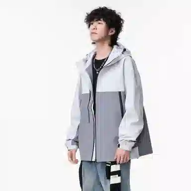 WANX Retro Colorblock Hoodie Jacket