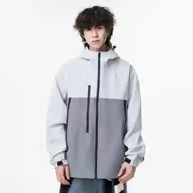 WANX Retro Colorblock Hoodie Jacket