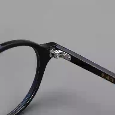 青雉作 加高可调鼻托书呆子 复古学院风高知 超轻高度近视文艺 醋酸板材 椭圆形 光学镜架 男女同款情侣款 玳瑁色 黑色