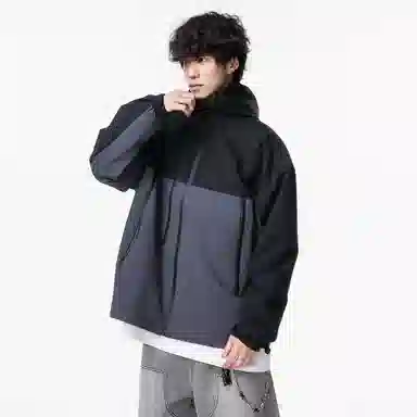 WANX Retro Colorblock Hoodie Jacket