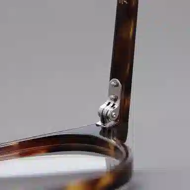 青雉作 加高可调鼻托书呆子 复古学院风高知 超轻高度近视文艺 醋酸板材 椭圆形 光学镜架 男女同款情侣款 玳瑁色 黑色