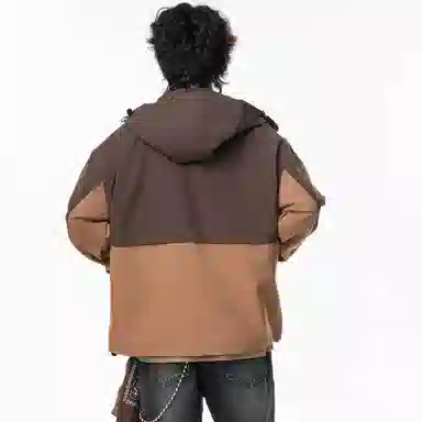 WANX Retro Colorblock Hoodie Jacket