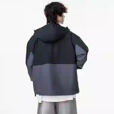 WANX Retro Colorblock Hoodie Jacket