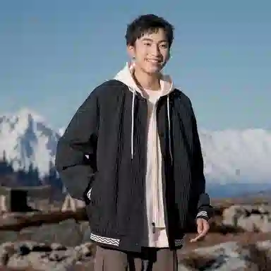 国际米兰足球俱乐部 美式纯色假两件连帽落肩长袖夹克外套 男女同款