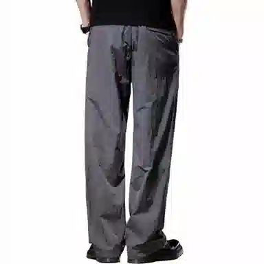 贵色 纯色无弹美式中腰休闲裤 男款