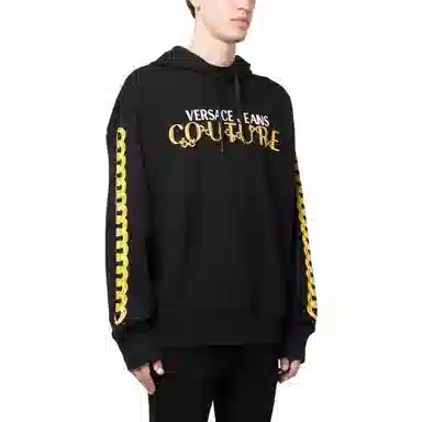 Versace Jeans Hooded Sweater Black