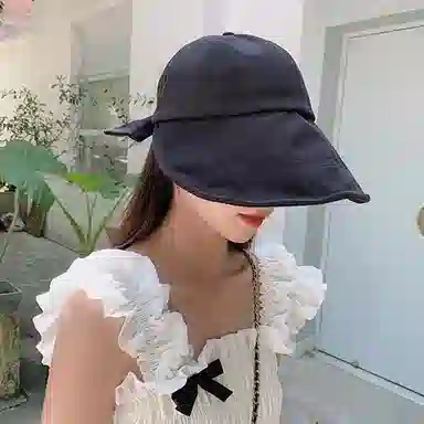 优幽兰 韩版纯色高级感春夏季百搭显脸小遮阳帽时尚潮流防紫外线太阳帽学生美式街头穿搭 棉 鸭舌帽 女款