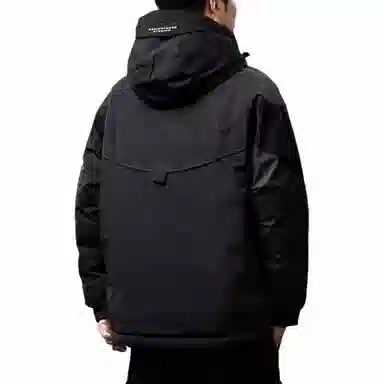 贵色 连帽宽松落肩袖棉服 男款