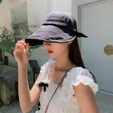 优幽兰 韩版纯色高级感春夏季百搭显脸小遮阳帽时尚潮流防紫外线太阳帽学生美式街头穿搭 棉 鸭舌帽 女款