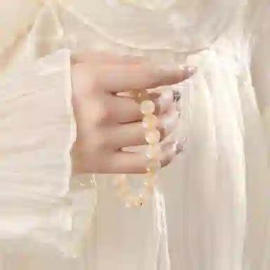 色菲尔 招财吸金串珠 新中式本命精致轻奢简约高级感时尚百搭 日常通勤学生 黄水晶 手串 男女同款情侣款