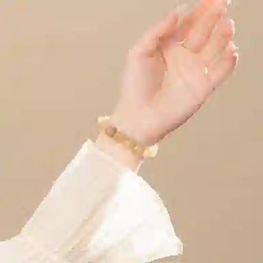 色菲尔 招财吸金串珠 新中式本命精致轻奢简约高级感时尚百搭 日常通勤学生 黄水晶 手串 男女同款情侣款