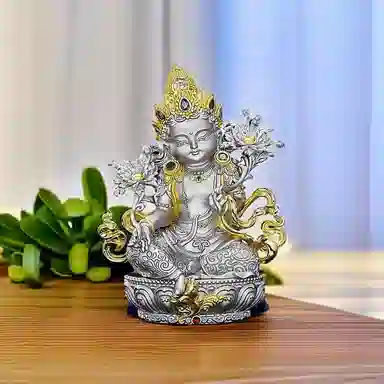 喜三福 绿度母守护神 铜 摆件 男女同款情侣款