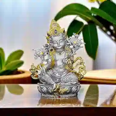 喜三福 绿度母守护神 铜 摆件 男女同款情侣款