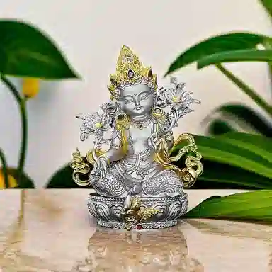 喜三福 绿度母守护神 铜 摆件 男女同款情侣款