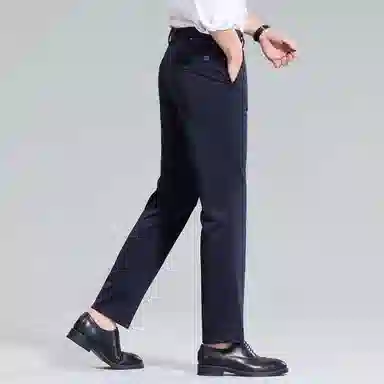 红豆 凉感防紫外线防晒舒适纯色轻商务日常百搭直筒宽松长裤休闲裤 男款