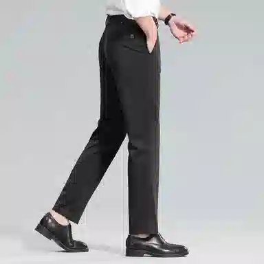 红豆 凉感防紫外线防晒舒适纯色轻商务日常百搭直筒宽松长裤休闲裤 男款