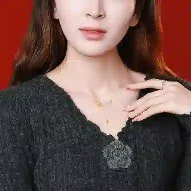 印象眸 平安扣 新中式小众设计精致气质福气满满多财多福诸事顺利如意平安环甜甜圈 礼盒包装#好运 玉髓 玉石项链 女款