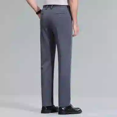 红豆 凉感防紫外线防晒舒适纯色轻商务日常百搭直筒宽松长裤休闲裤 男款