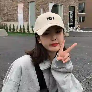 浪莎 日系复古原宿潮流数字刺绣户外出行运动防晒遮阳休闲百搭学生大头围显脸小 聚酯纤维 鸭舌帽 男女同款情侣款