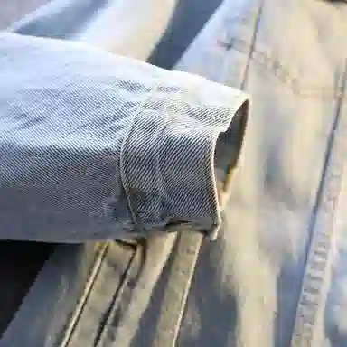 【dme】 美式复古宽松百搭时尚舒适水洗做旧落肩大码男款牛仔外套 男女同款 浅蓝色