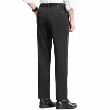 红豆 凉感防紫外线防晒舒适纯色轻商务日常百搭直筒宽松长裤休闲裤 男款