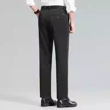 红豆 凉感防紫外线防晒舒适纯色轻商务日常百搭直筒宽松长裤休闲裤 男款