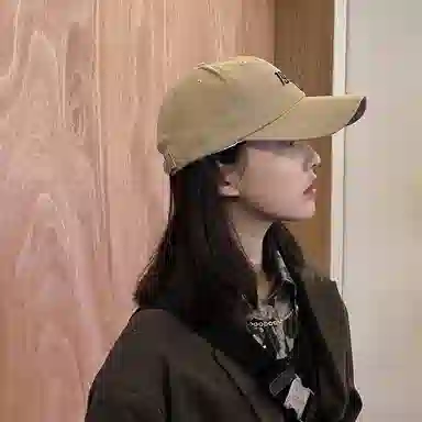 浪莎 日系复古原宿潮流数字刺绣户外出行运动防晒遮阳休闲百搭学生大头围显脸小 聚酯纤维 鸭舌帽 男女同款情侣款