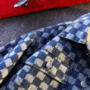 【dme】 简约基础款高级感多口袋翻领宽松休闲排扣港风牛仔外套 男女同款