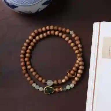 天台山 慢秋色福禄呈祥好运转运 手串 青白玉 男女同款情侣款
