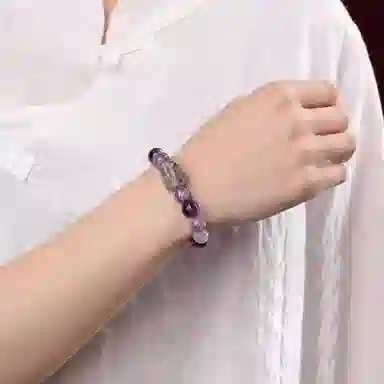 玺璎 九紫离火五行多宝补火#好运天然 紫水晶 手串 女款