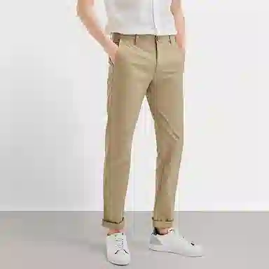 佐丹奴 弹力梭织修身纯色休闲裤 男款