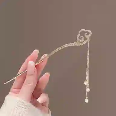 贯古今 新中式祥云流苏古风发钗 合金 发簪 女款