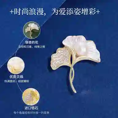 缔晶 森系优雅时尚春夏胸花套装 清新浪漫衣服配饰礼盒 合金 胸针 女款