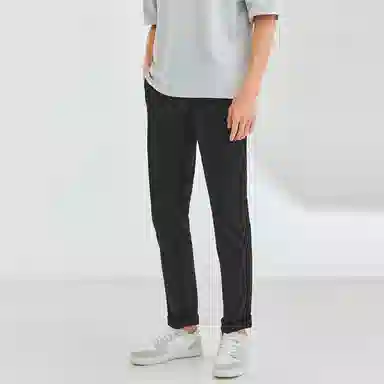 佐丹奴 弹力梭织修身纯色休闲裤 男款