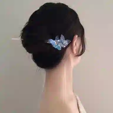 贯古今 夏季新中式高级感质复古国风盘发钗子 亚克力 发簪 女款