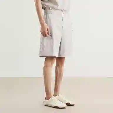 速写 宽松机能纯色拉链户外休闲短裤 男款