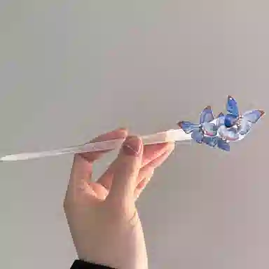 贯古今 夏季新中式高级感质复古国风盘发钗子 亚克力 发簪 女款