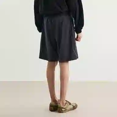 速写 宽松机能纯色拉链户外休闲短裤 男款